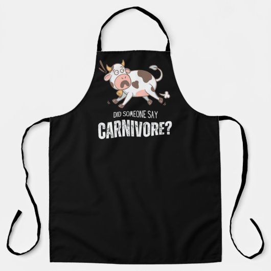 Hat jemand gesagt, Carnivore Funny Meat Lover Schürze (Vorderseite)