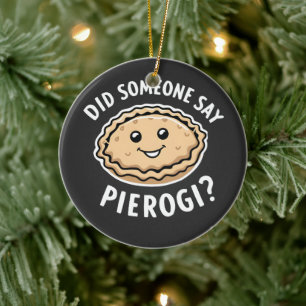 Hat jemand gesagt, Pierogi Polnisch Gericht? Keramik Ornament