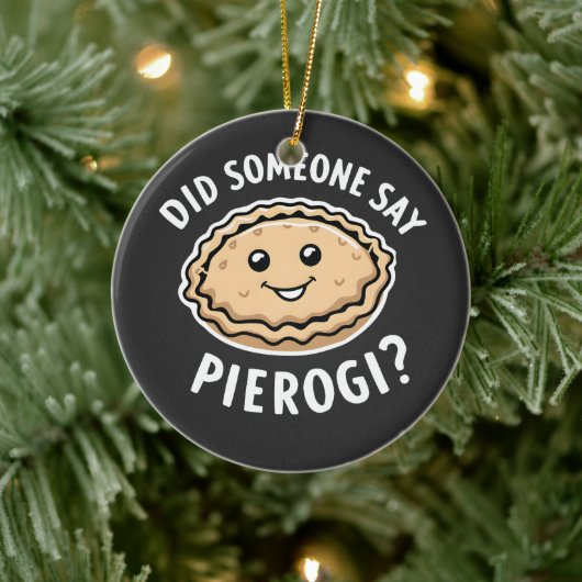 Hat jemand gesagt, Pierogi Polnisch Gericht? Keramik Ornament (Baum)