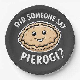Hat jemand gesagt, Pierogi Polnisch Gericht? Pappteller
