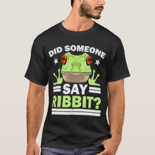Hat jemand gesagt, Ribbit Red Mit Augen Tree Frog T-Shirt