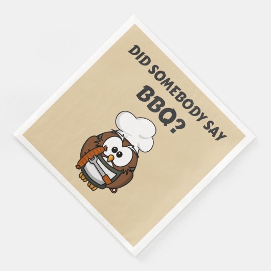 Hat jemand GRILLEN gesagt? Funny GRILLEN Paper Nap Serviette (Ecke)