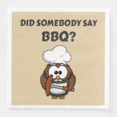 Hat jemand GRILLEN gesagt? Funny GRILLEN Paper Nap Serviette (Vorderseite)