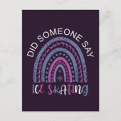 Hat jemand Ice-Skaten gesagt? Postkarte (Vorderseite)