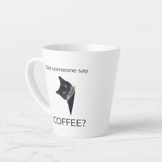 Hat jemand KAFFEE gesagt? Latte Tasse (Linke Ecke)