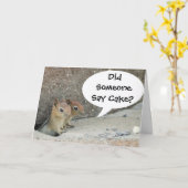 Hat jemand Kuchen gesagt? Karte (Gelbe Blume)