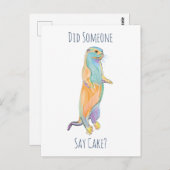 Hat jemand Kuchen gesagt? Otter Postcard Postkarte (Vorne/Hinten)