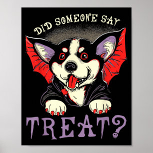 Hat jemand Leckerli gesagt - Süßer Fledermaus-Vamp Poster