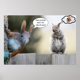 Hat jemand meine Nüsse gesehen? Poster