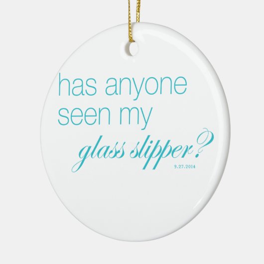 Hat jemand meinen Glaspantoffel gesehen? Keramikornament (Links)
