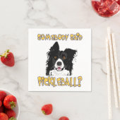 Hat jemand Pickleball gesagt? - Pickleball Dog Serviette (Beispiel)