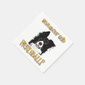 Hat jemand Pickleball gesagt? - Pickleball Dog Serviette (Ecke)