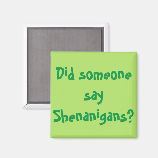 Hat jemand Shenanigans gesagt? St. Patrick's Day Magnet (Vorderseite/Rückseite)