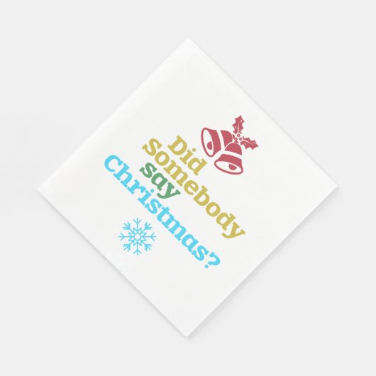 Hat jemand Weihnachten gesagt? Serviette (Ecke)