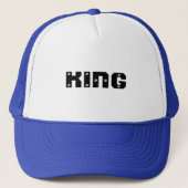 Hat King Cap Custom Text Trucker Hats oder Caps Truckerkappe (Vorderseite)