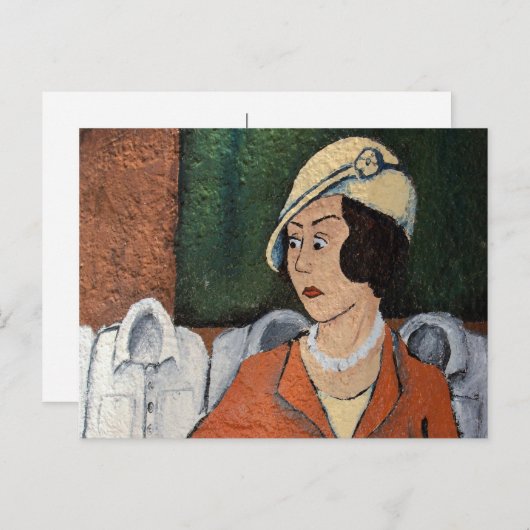 Hat Lady Postkarte (Vorne/Hinten)