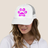 Hat-Liebe Paws Pink Truckerkappe (Beispiel)