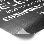 Hat meine eigene Recherche Poster (Ecke)