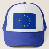 Hat mit der Flagge der europäischen Gewerkschaft Truckerkappe (Vorderseite)