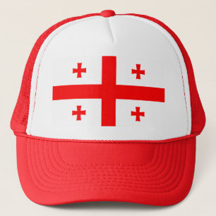 Hat mit der Flagge Georgiens Truckerkappe
