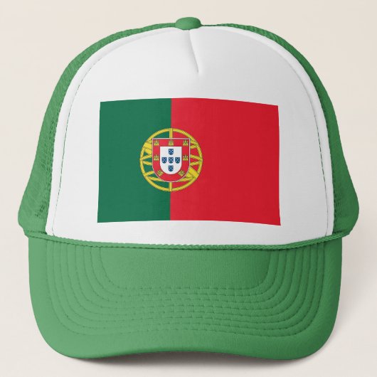 Hat mit der Flagge Portugals Truckerkappe (Vorderseite)