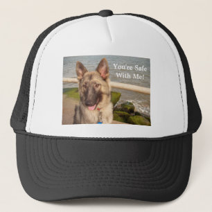 Hat mit deutschem Schäferhund Truckerkappe