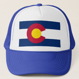 Hat mit Flag Colorado Staat - USA Truckerkappe