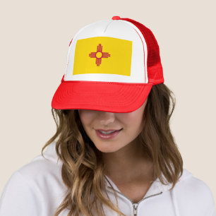 Hat mit Flag New Mexico Staat - USA Truckerkappe