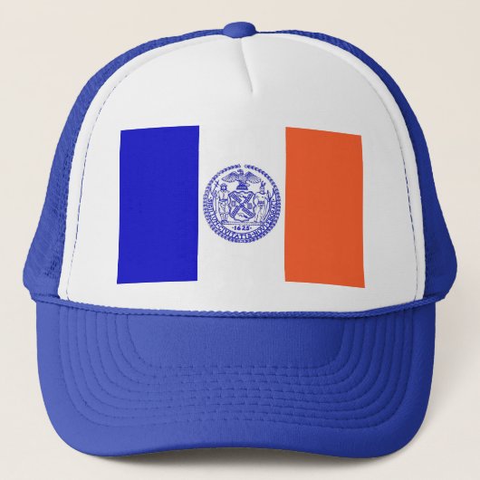 Hat mit Flag von New York City - USA Truckerkappe (Vorderseite)