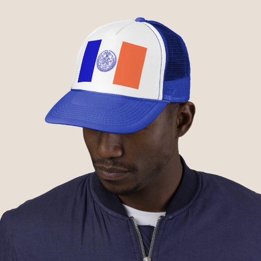Hat mit Flag von New York City - USA Truckerkappe (Beispiel)