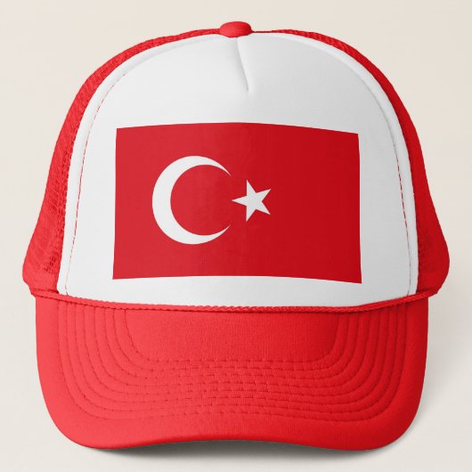 Hat mit Flagge der Türkei Truckerkappe (Vorderseite)