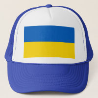 Hat mit Flagge der Ukraine