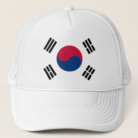 Hat mit Flagge Südkoreas Truckerkappe (Vorderseite)