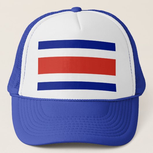 Hat mit Flagge von Costa Rica Truckerkappe (Vorderseite)