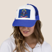 Hat mit Flagge von North Dakota Staat - USA Truckerkappe (Beispiel)