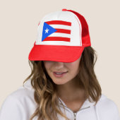 Hat mit Flagge von Puerto Rico - USA Truckerkappe (Beispiel)