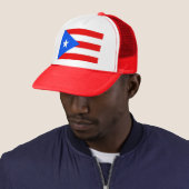 Hat mit Flagge von Puerto Rico - USA Truckerkappe (Beispiel)