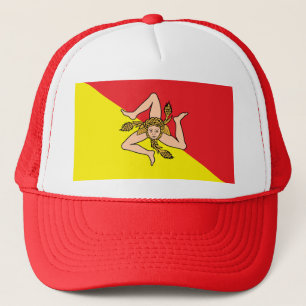 Hat mit Flagge von Sizilien Truckerkappe