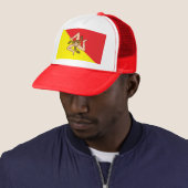 Hat mit Flagge von Sizilien Truckerkappe (Beispiel)