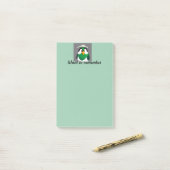 Hat mit komischem mexikanischen Vogel Post-it Klebezettel (Auf Schreibtisch)