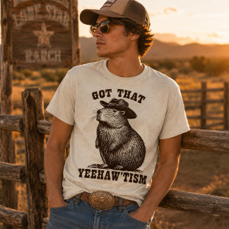 Hat mit lustigem Yeehawtismus Capybara Cowboy Hut T-Shirt
