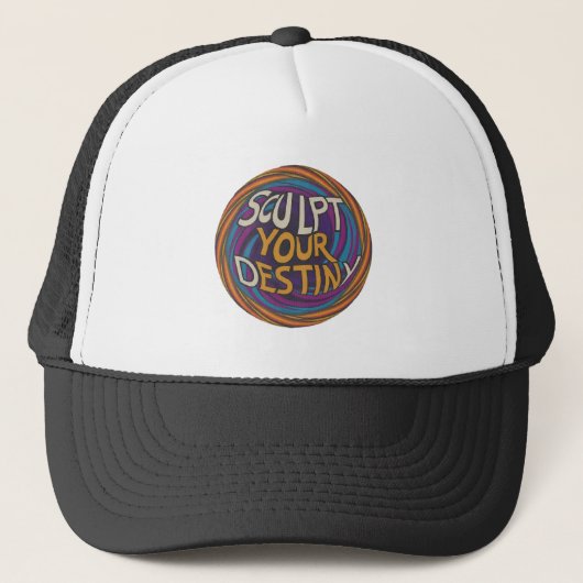 Hat multi-koior" Sculpt Your Destiny Truckerkappe (Vorderseite)