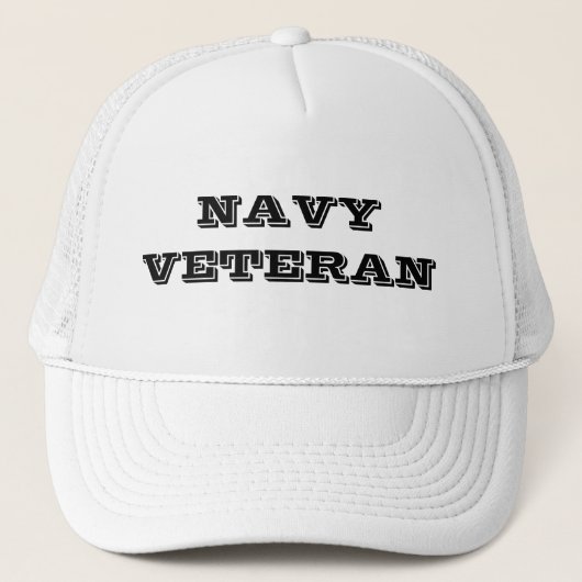 Hat Navy Veteran Truckerkappe (Vorderseite)