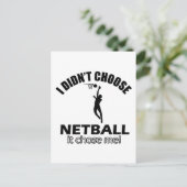 Hat Netball nicht gewählt Postkarte (Stehend Vorderseite)