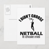 Hat Netball nicht gewählt Postkarte (Vorne/Hinten)
