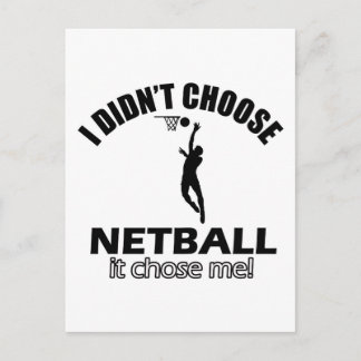 Hat Netball nicht gewählt Postkarte