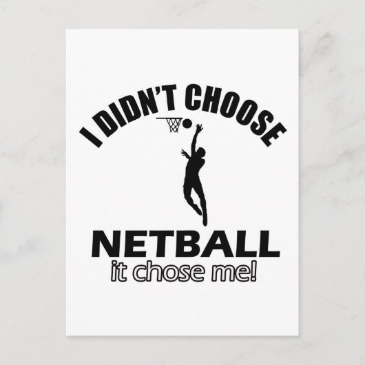 Hat Netball nicht gewählt Postkarte (Vorderseite)
