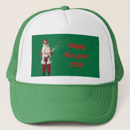 Hat new year red truckerkappe