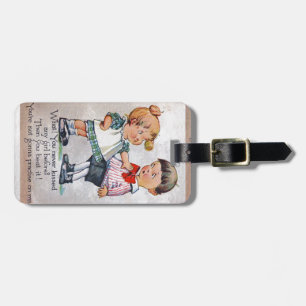 Hat noch nie ein Mädchen geküsst? Gepäckanhänger