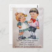 Hat noch nie ein Mädchen geküsst? Postkarte (Vorne/Hinten)